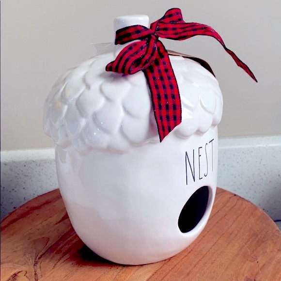 ❗️RAE DUNN NEST ACORN THANKSGIVING MODERN FARMHOUSE BIRDHOUSE FALL WINTER DECOR - Picture 4 of 9